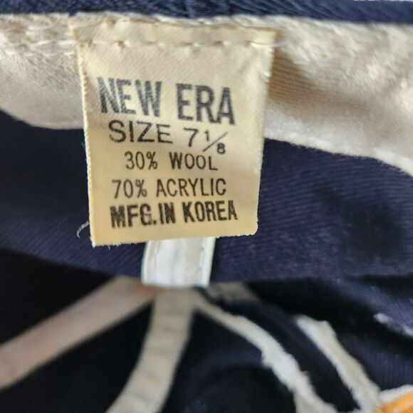 Vintage New Era Notre Dame Fighting Irish Pro Model 30% Wool Cap Fitted 7 1/8 - Picture 3 of 12